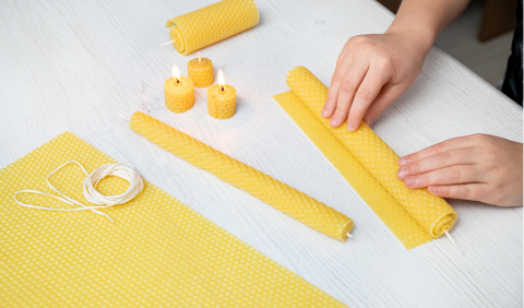 Sarma Balmumu Şamdan Boy