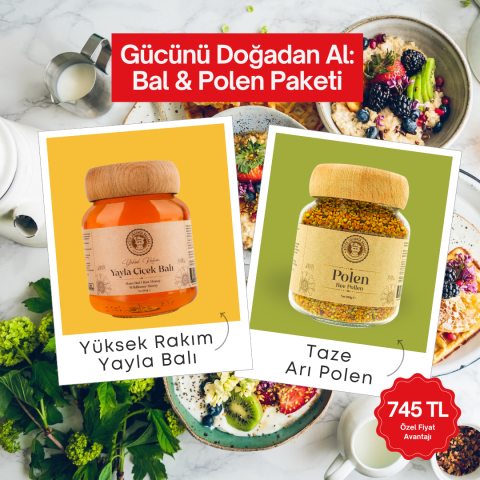 Yüksek Rakım Ham Bal + Taze Polen