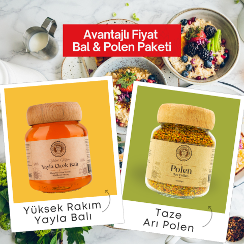 Yüksek Rakım Ham Bal + Taze Polen